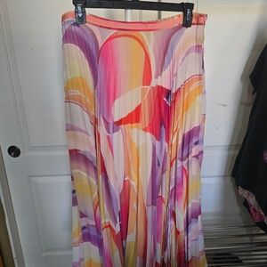 Robert Graham Aria pleated maxi skirt  NWT